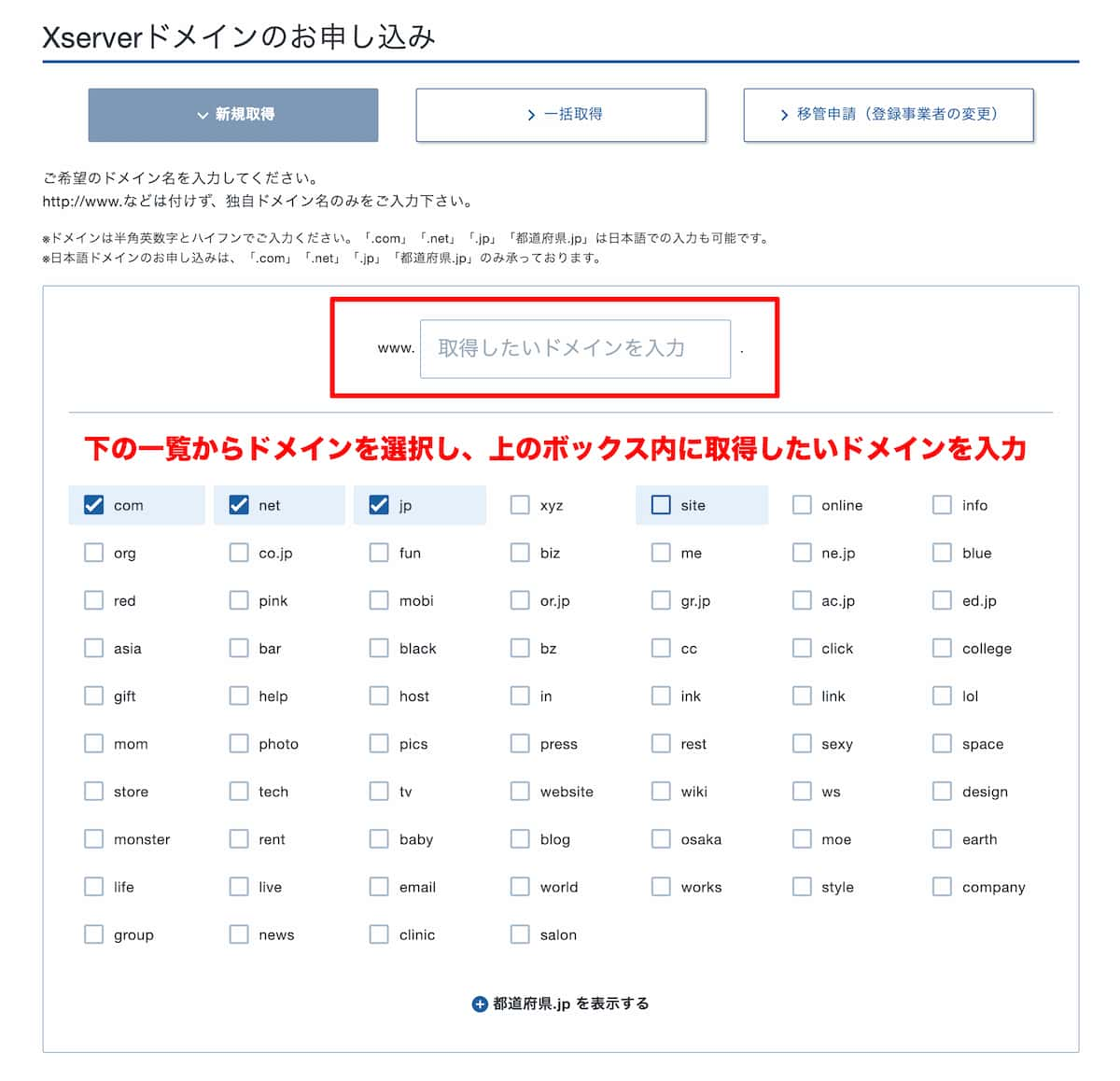 レンタルサーバーのエックスサーバーで独自ドメインの調査をする